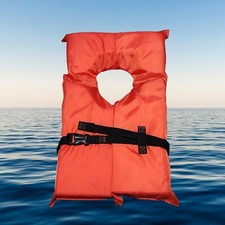 Stearns Type II 2 Life Vest Jacket Adult Universal Model 1530 Orange Strap