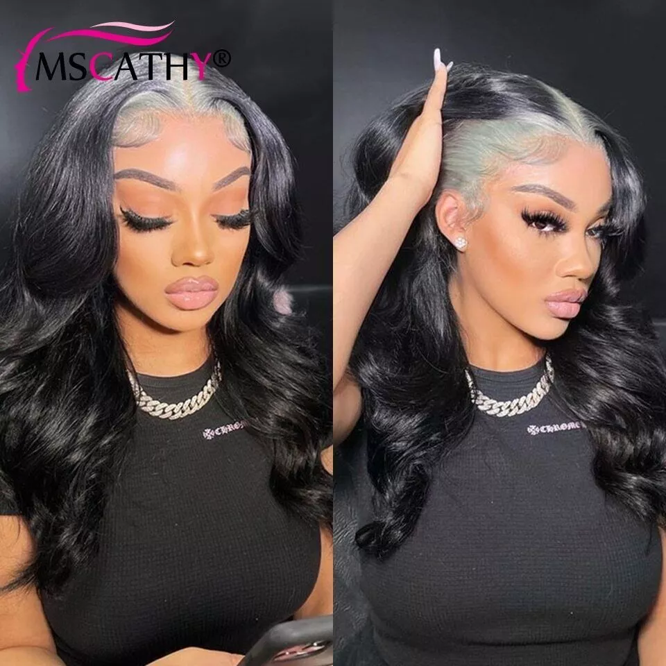Grey ombre top wig human hair