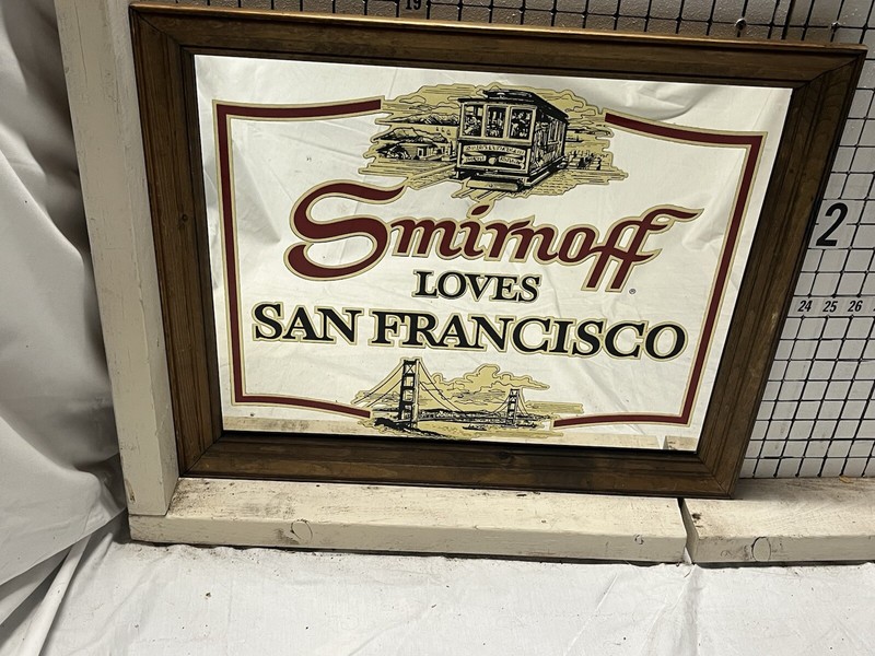 SMIRNOFF  LOVES SAN FRANCISCO  MIRROR 