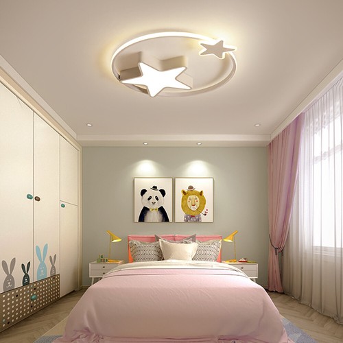 LED Deckenleuchte Stern Kinderzimmer Deckenlampe Mit Fernbedienung Dimmbar - Bild 8 von 8
