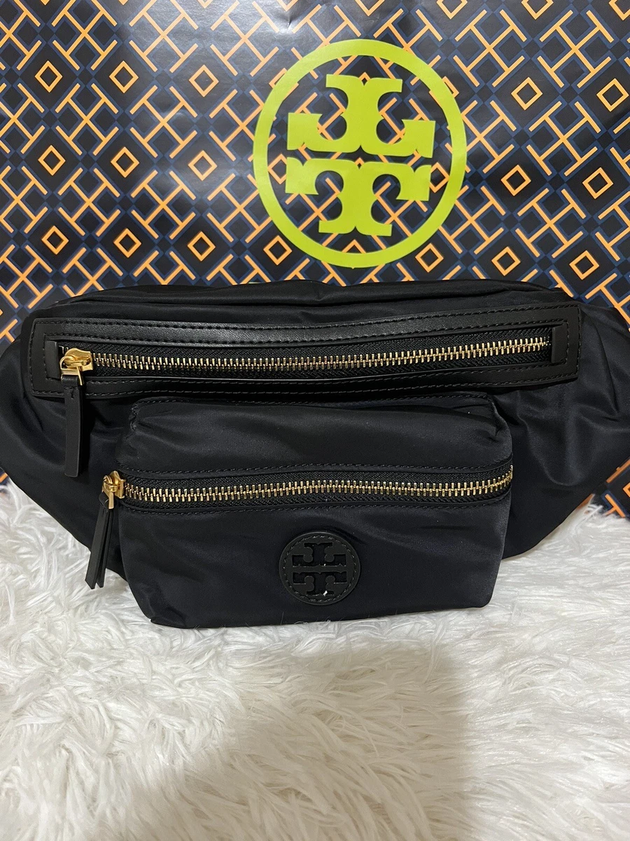 Tory Burch Nylon Belt Bag Black eBay