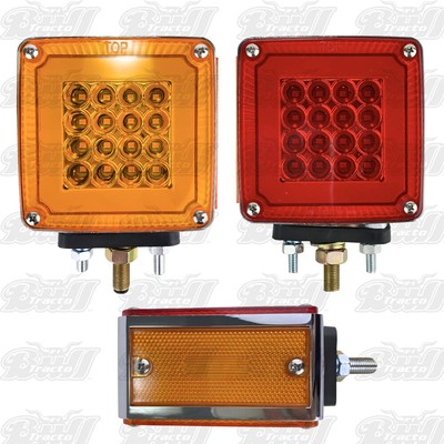 Square Double Face Pearl Pedestal LED Light ( 2 pieces )