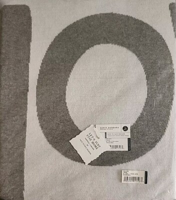 Face To Face Design LOVE Napping Throw 60'' x 50'' White  & Grey  Letters. Blanket
