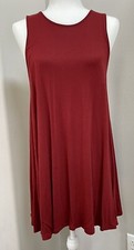 Women's Forever 21 Loose Fit Maroon Tank Dress Size Medium