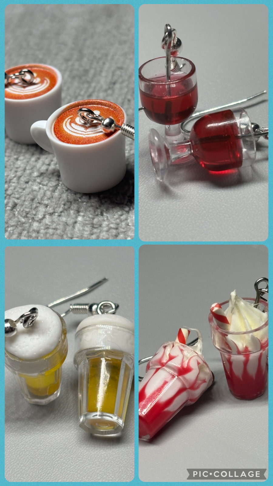 KAUFEN SIE 2 ERHALTEN SIE 1 GRATIS Skurrile Getränke-Thema Ohrringe Eiswürfel Weingläser Bier Alkohol