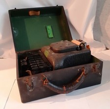 Antike Kurzschrift Stenograph Hof Schreibmaschine mit Koffer