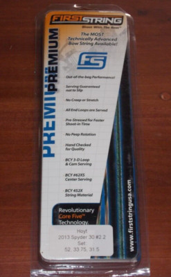 NEW Hoyt Spyder 30 in #2 Cam Bow String and Cable Set- First String Premium