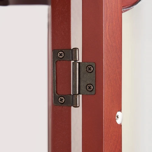 Lighted Glass Display Curio Cabinet Corner Cabinet w/Tempered Glass Door&Shelves - Picture 15 of 39