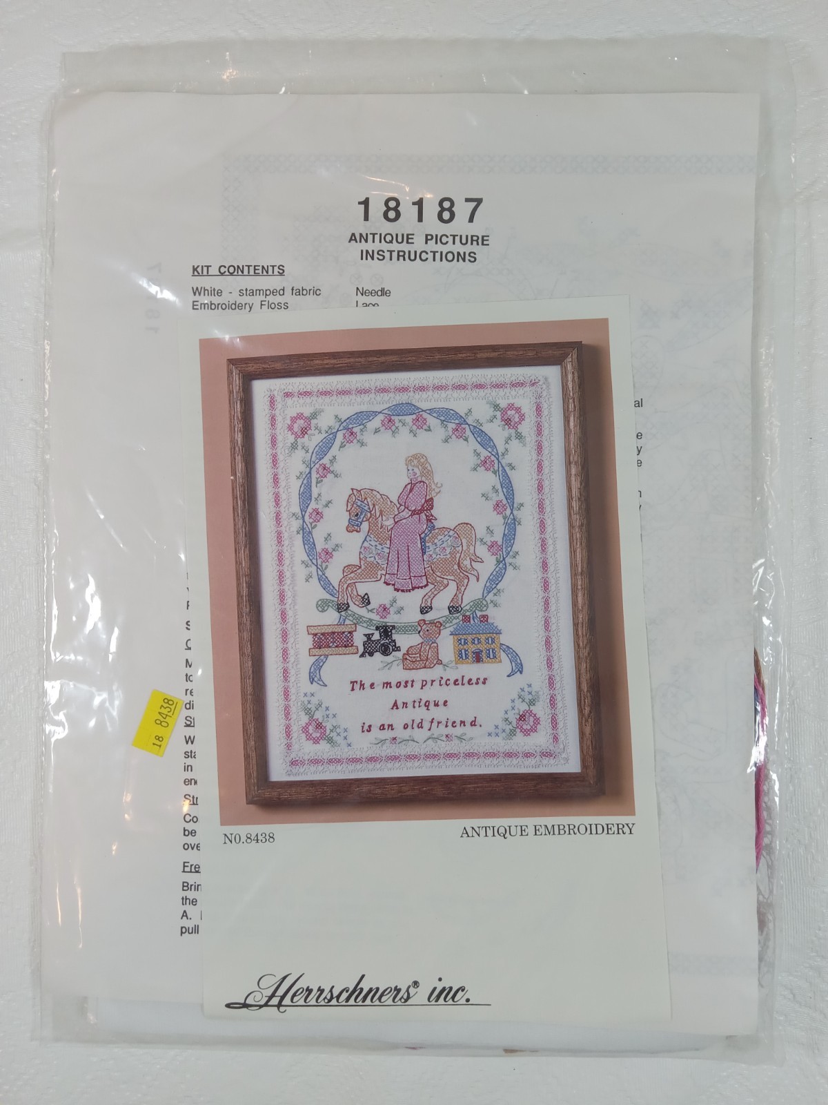 Kit 8438 Friend Girl Horse Antique Picture