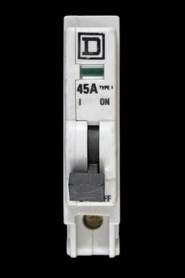 SQUARE D 45 AMP TYP 1 M6 MCB SCHUTZSCHALTER QOE
