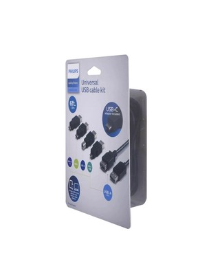 Philips 6' USB 2.0 Universal Kit with USB-C - Black Y4