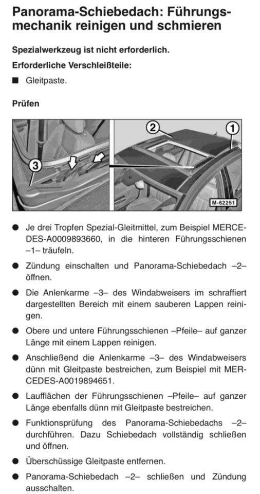 Mercedes-Benz Gleitpaste A0019894651  10g  für das  Schiebedach Panoramadach - Bild 3 von 4