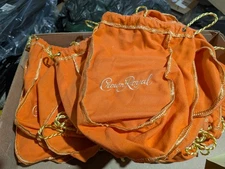 Crown Royal Bag Lot Peach Color Over 40 Pieces New Non Smoking 750 ML Size