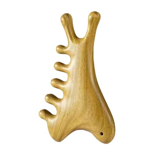 Holzmassagekamm, glatter Kopf, fürsorglich, tragbar, für Frauen/Männer, - Picture 6 of 7