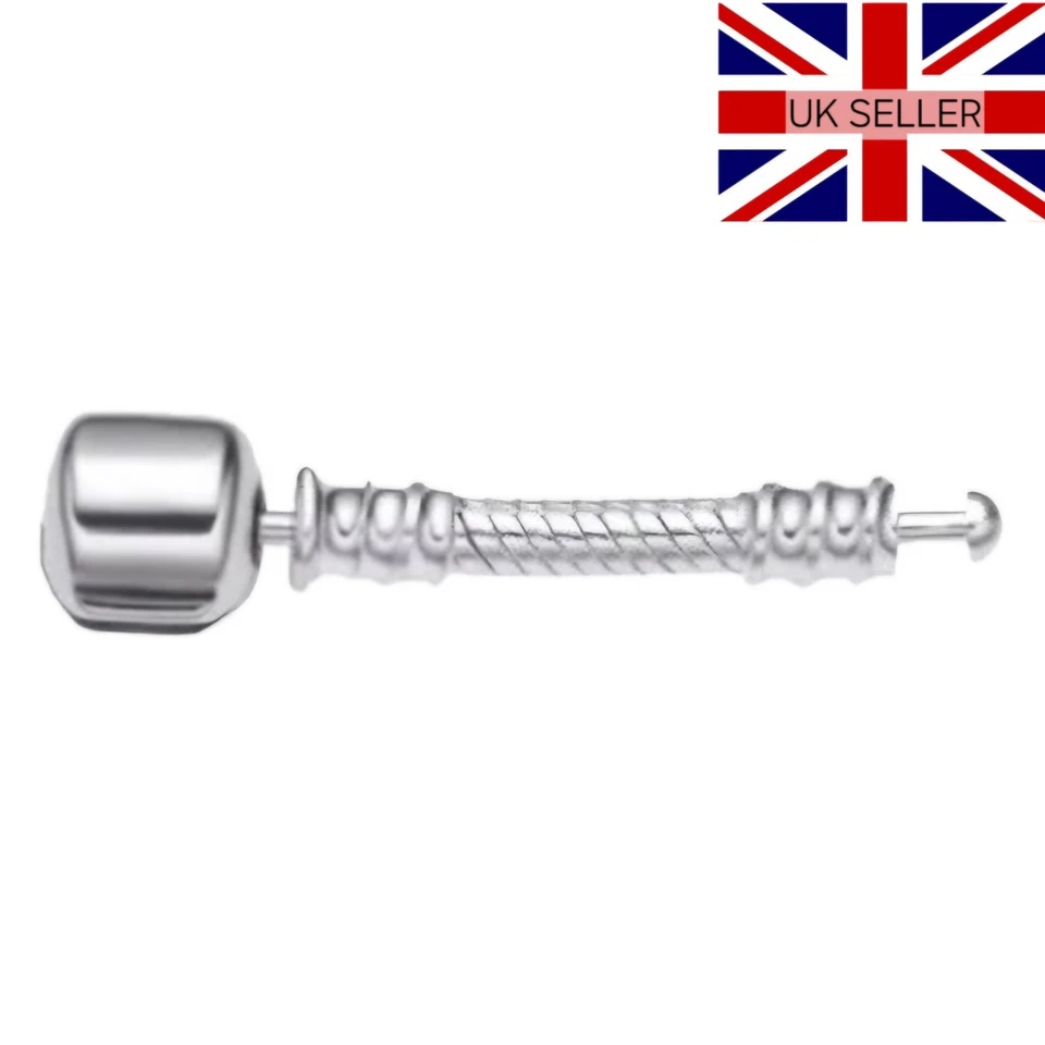 Quality 925 Silver Barrel Pan Charm Bracelet Extender - Image 1 of 1