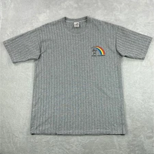 Vintage Cal Cru Shirt Mens Large Grey Maui Rules Graphic Tee Hawaii Surf 90s