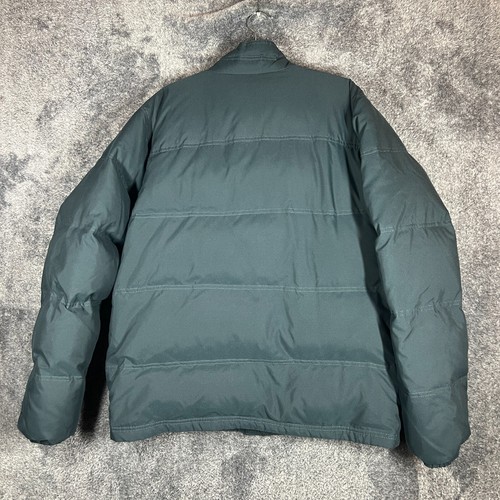 Eddie Bauer Puffer Jacket Mens Tall Large Dark Blue EB650 Goose Down Insulated - Picture 2 of 7