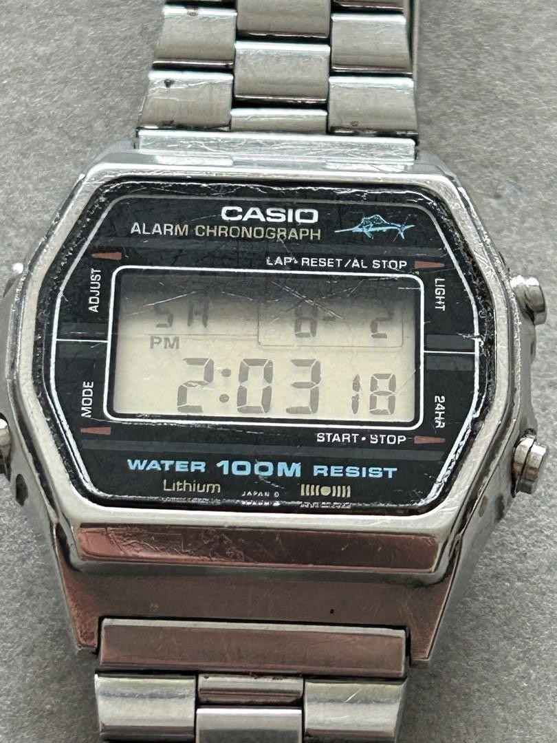 超希少品【CASIO】W-750 ヴィンテージ 電池交換済み Casio W-750 Vintage Digital Watch, 1980s, Battery Replaced