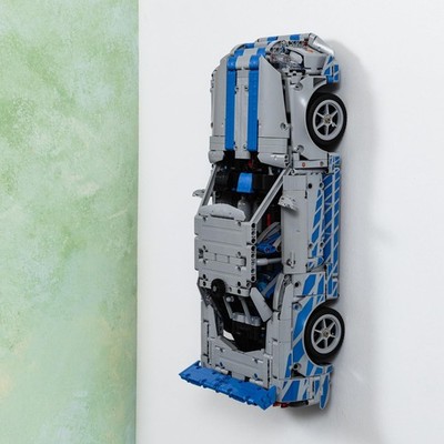 Wall Mount Compatible With LEGO Technic Nissan Skyline 42210 GT-R (R34)   Dis...