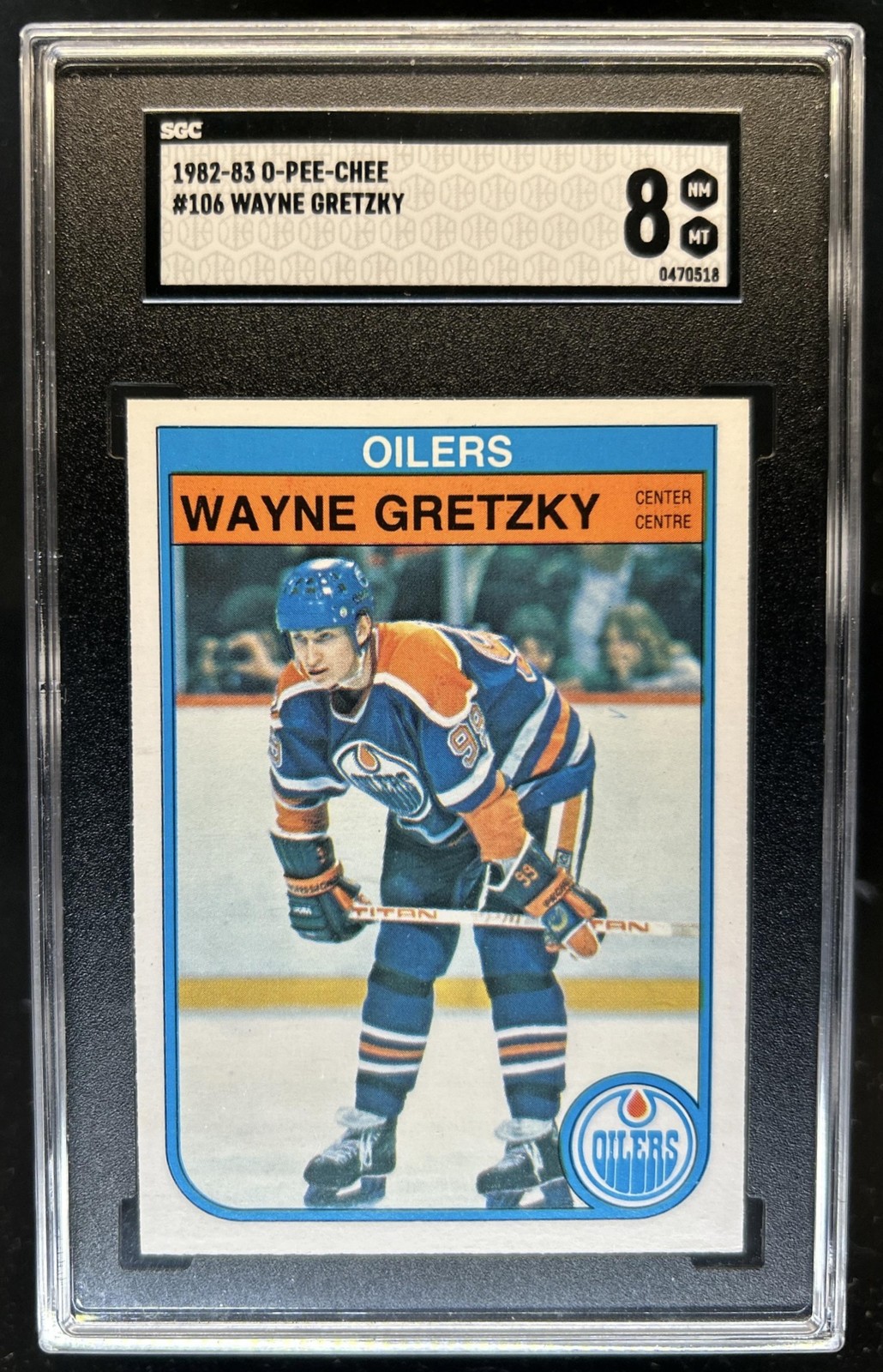 1982-83 O-Pee-Chee Wayne Gretzky UER #106 Oilers SGC 8