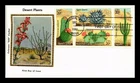 Dr Jim Stamps Colorano Silk Cachet Desert Plants Setenant Block First Day Cover