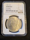 1891-S $1 Morgan Silver Dollar, Graded, AU Detail