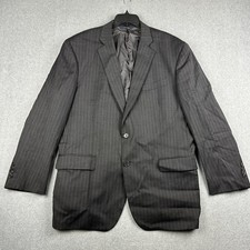 Brooks Brothers 1818 Madison Suit Jacket Men 44R Gray Pinstripe Estrato Wool USA