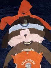 Boys Lot of Seven Very Used Shirts for Play, Sizes 6 Youth and Up.