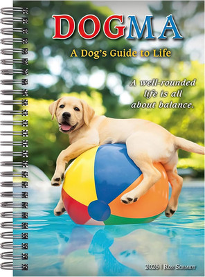 Dogma 2026 Weekly & Monthly Planner, 16-Month Calendar Book with Funny Dog Photo