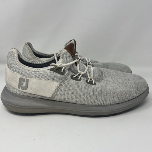 Scarpe da golf FootJoy Flex Coastal FJ senza punte da uomo 10,5 grigie 56130 leggere - Foto 5 di 9