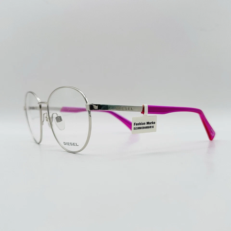 Gafas Diesel Damas Ovaladas Plata Rosa Mod. LOGO DL 5389 Nuevo Foto 3 de 4