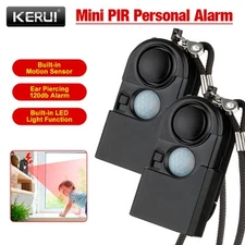2PACK Camping Travel Portable PIR Infrared Motion Sensor Detector Alarm 120dB