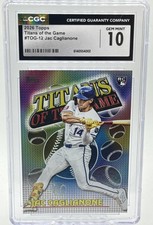 2026 Topps Series 1 Jac Caglianone #TOG-12 Titans Of The Game RC Royals CGC 10