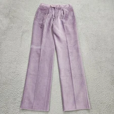 Turnbull & Asser Pants Mens 34 33x37 Purple Corduroy Pleated Trouser Italy Made
