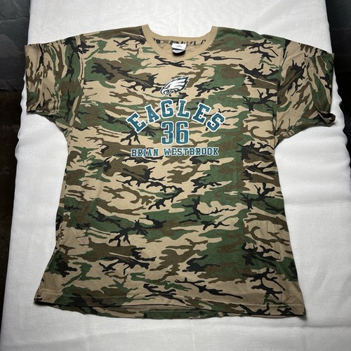 Brian Westbrook Philadelphia Eagles Salute To Soldiers Camouflage T Shirt XL