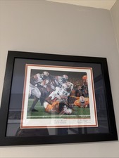 Auburn Tigers 2004 Ronnie Brown Vs Tennessee Print Matted Framed