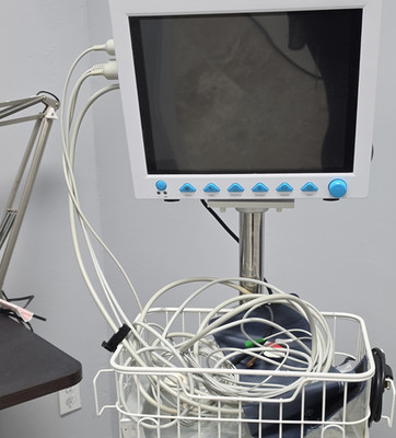 Contec CMS8000 Patient Monitor Cart Mounted Printer Blood Pressure NIBP
