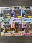 Funko Pop! Heroes: Rainbow Batman Lot Of 6 - 75th Anniversary - EE Exc. Not Mint