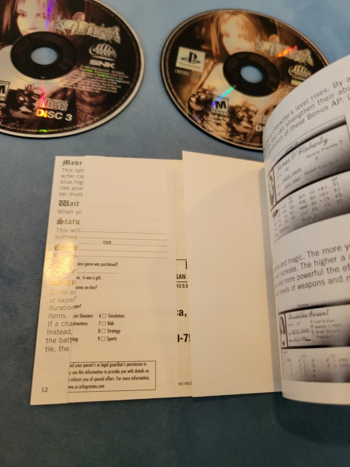 Playstation 1 Koudelka 4 Games Discs & Manual Only Tested PS1 - Image 4 of 4