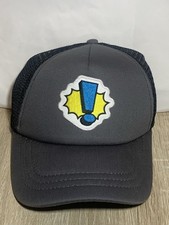 Port Authority Trucker Hat   Gray/Black Snapback Curved Brim Embroidered OSFM