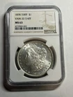 1878-P 7/8TF Weak Morgan Silver Dollar VAM 33 7/4 TF NGC MS63 Blast White