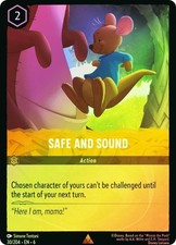 Cold Foil SAFE AND SOUND 1x Rare Disney Lorcana NM