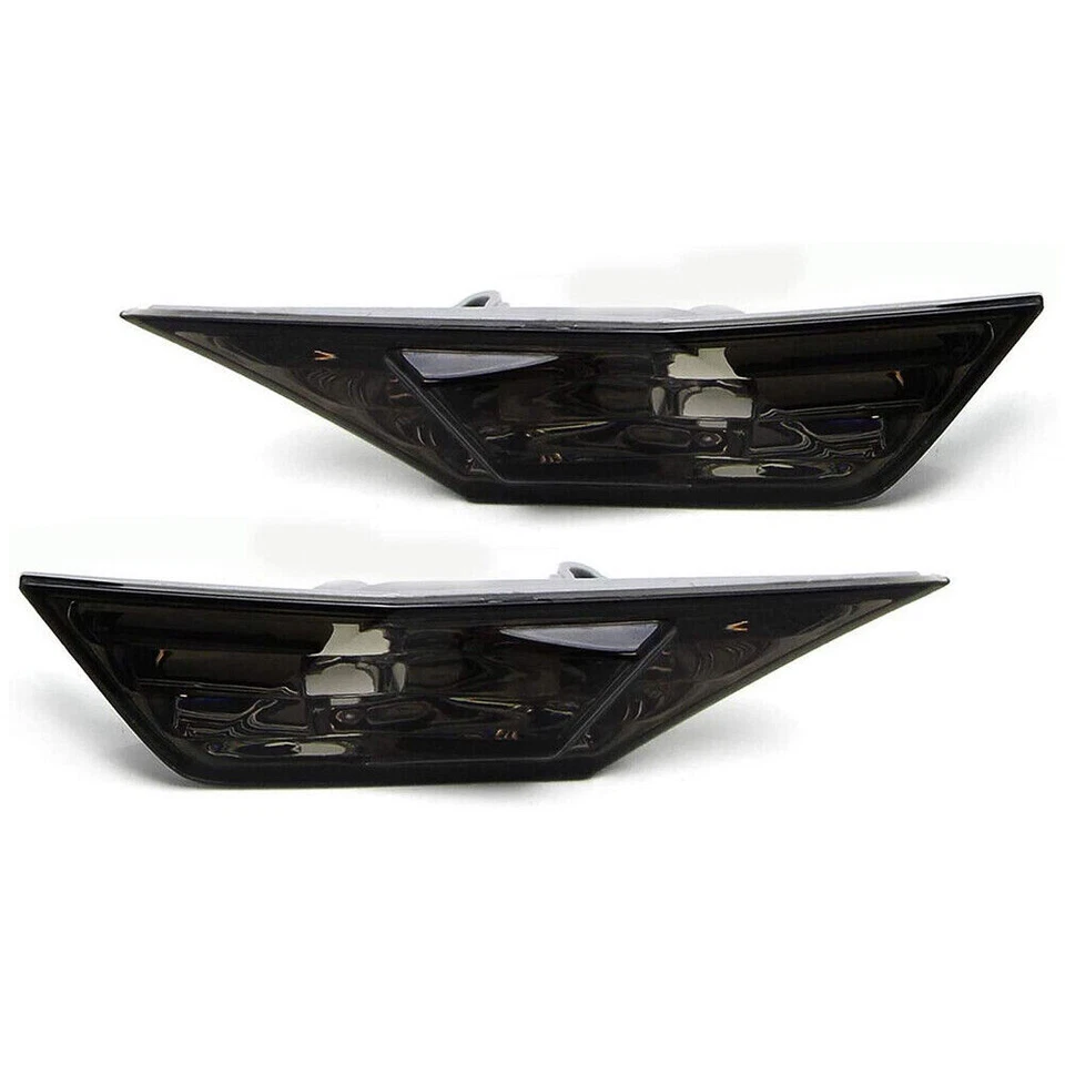 2x For 2016-2021 Honda Civic Smoke Front Bumper Reflector Side Marker Light Lamp - Image 4 of 4