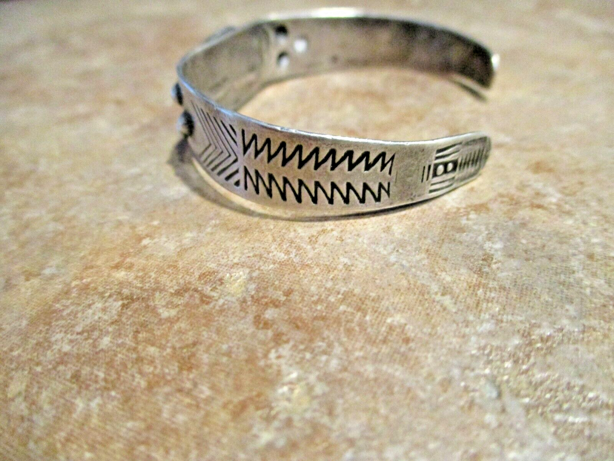 アクセサリー NAVAJO Silver Turquoise Edge Bangle 925 Sterling Silver Customized Flexible Bangle Bracelet