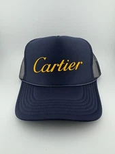 Cartier Novelty Snap Back Trucker Hat Gallery Dept Chrome Hearts Hellstar Blue