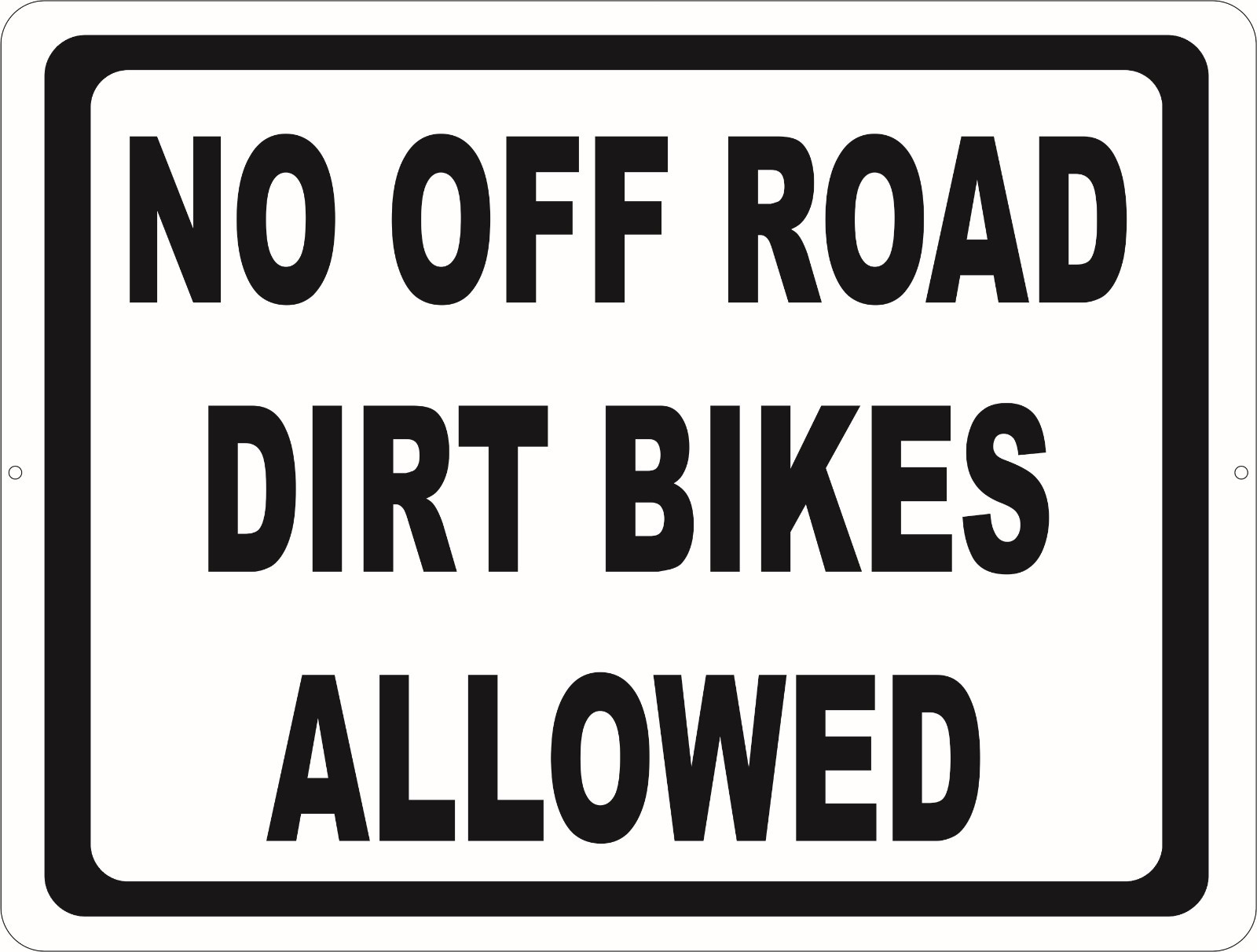 Allowed Sign. Size Options. Dirtbike Offroad Dirt Bike