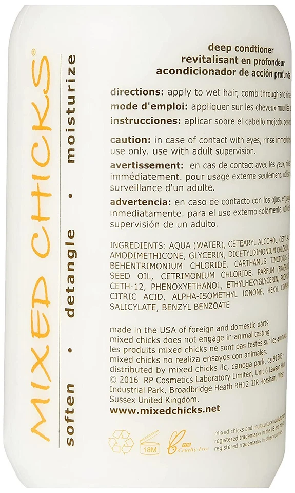 Mixed Chicks Detangling Deep Conditioner Moisturizing for all hair types, 33 oz. - Image 3 of 4