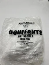 Pack of 100 Workhorse Bouffants 24" White Latex Free E54204635 Head Cover