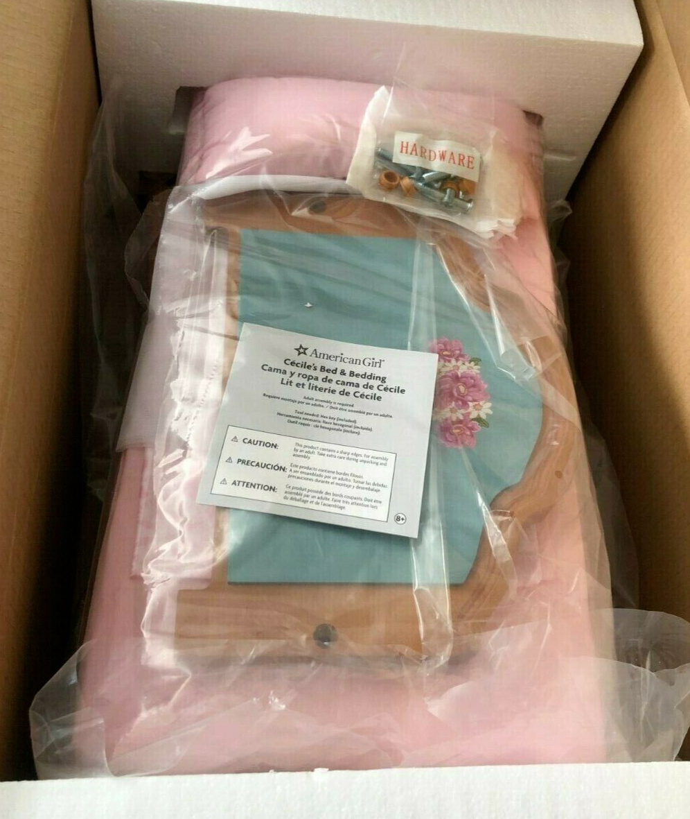 American Girl Doll Cecile and Marie Grace NEW Half Canopy Bed Bedding