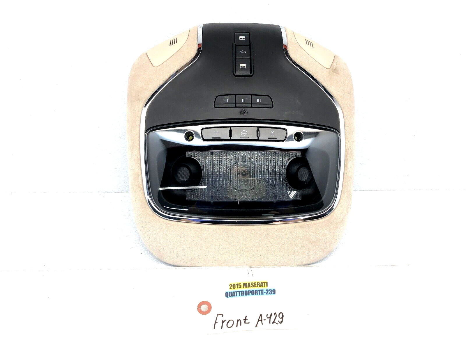 2014-2017 MASERATI QUATTROPORTE FRONT OVERHEAD DOME LIGHT LAMP OEM.